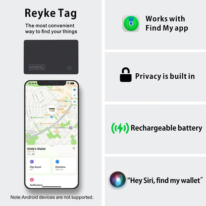 Reyke Slim Wallet Tracker Card