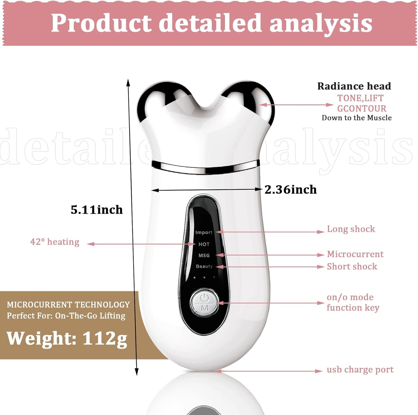 MicroCurrent Facial Shaping Tool