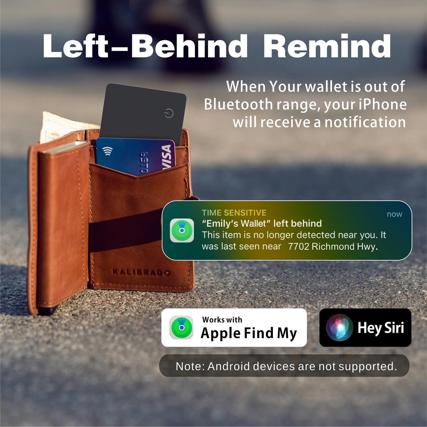 Reyke Slim Wallet Tracker Card