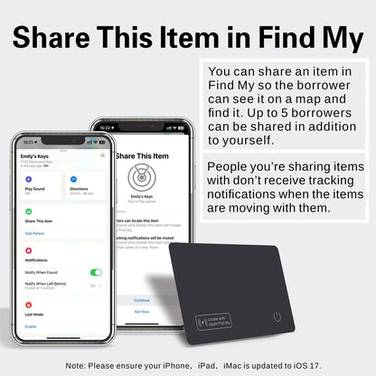 Reyke Slim Wallet Tracker Card