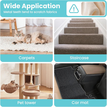 Bolfie 3 in 1 Carpet Rake for Pet Hair Removal, Tool Set of 3.